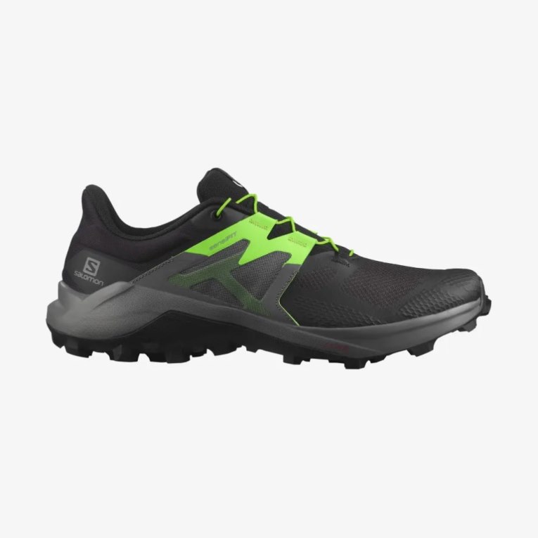 Tenis Para Trail Running Salomon Wildcross 2 Hombre Negros Verdes | MX XRFC739